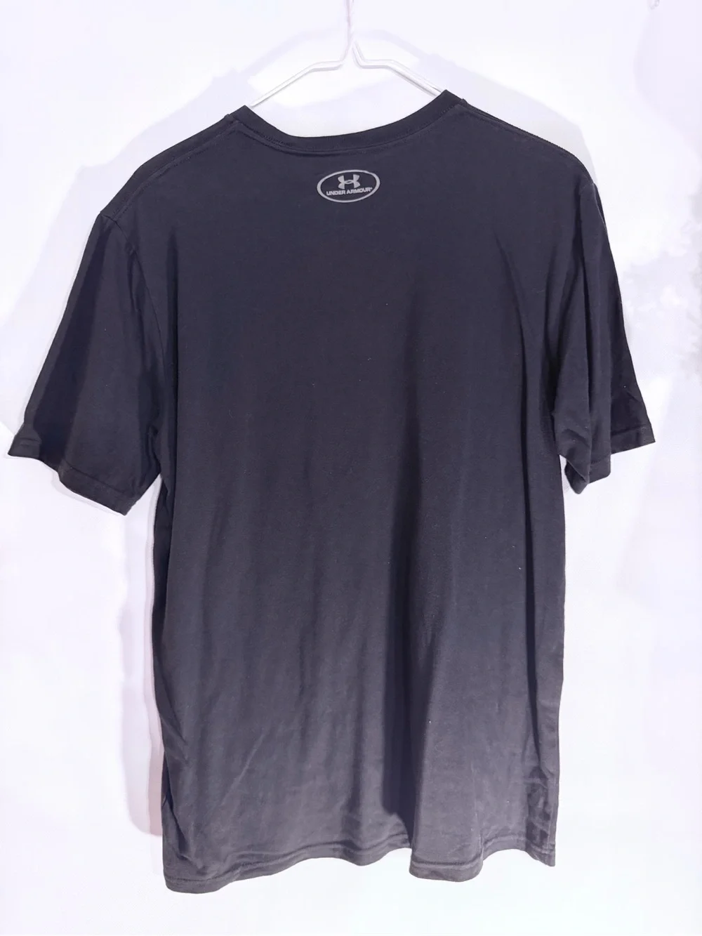 Under Armour Black Tee with Mint Grid Logo and Blue Accent